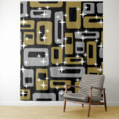 Tenture Retro Mid-Century Moderne Abstrait (En situation)