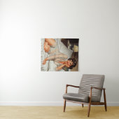 Tenture Rétro Mignonne Femme '50 Pin-up (En situation (horizontale))