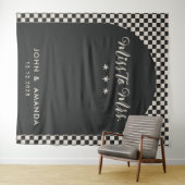 Tenture Retro Miss à Mme Fête des mariées Black Mod Modern (En situation (horizontale))