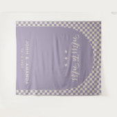 Tenture Retro Miss à Mme Fête des mariées Purple Mod Moder (Devant (Horizontal))