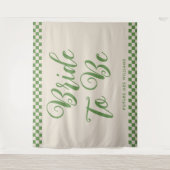 Tenture Rétro Mod future mariée toile de fond pour la fête (Devant)