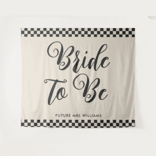 Tenture Retro Mod mariée pour être Fête des mariées Contex