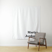 Tenture Retro Modern Custom Name Business Wall Template (En situation)