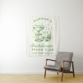 Tenture Retro Modern Yellow & Green Bachelorette Weekend (En situation)