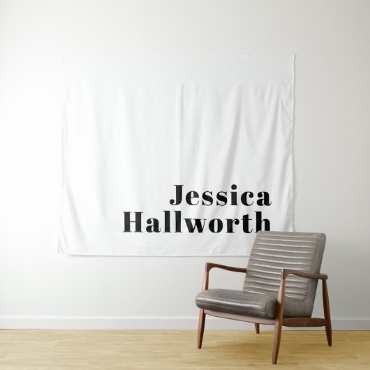 Tenture Rétro Moderne Nom minimum ou Modèle d'entreprise (En situation (horizontale))