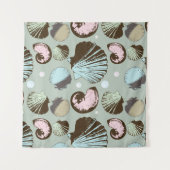 Tenture Rétro motif de coquillage (Devant)