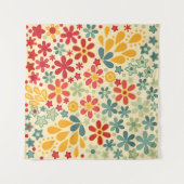 Tenture Retro. Motifs floraux (Devant (Horizontal))