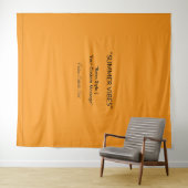 Tenture Retro Orange Texture – Summer Vibes Art (En situation (horizontale))