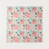 Tenture Rétro, rose (Devant (Horizontal))