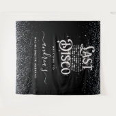 Tenture Rétro Soirée Disco Dernière Célibataire Bienvenue (Devant (Horizontal))