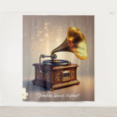 Tenture "Retro Soundwave Revival" (Devant)