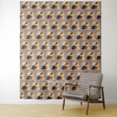 Tenture "Retro Soundwave Revival" (En situation)