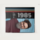 Tenture Retro Stripe Vintage 1985 40e anniversaire Photo (Devant (Horizontal))