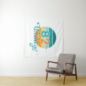 Tenture Retro Sunset 82 Vintage Distressed (En situation (horizontale))
