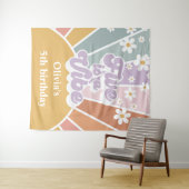 Tenture Retro Sunshine Rainbow Five est une Vibe (En situation (horizontale))
