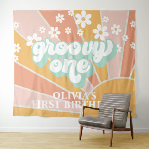 Tenture Retro Sunshine Super un jour Bannière d'anniversai