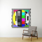 Tenture Retro TV pas d'illustration de signal. (En situation (horizontale))