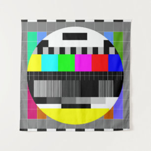 Tenture Retro TV pas d'illustration de signal.