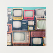 Tenture Retro TV receivers set from circa 60s, 70s and 80s (Devant)