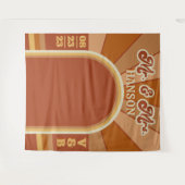 Tenture Retro Typographie en Terracotta Mariage photo été (Devant (Horizontal))