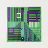 Tenture Retro vintage memphis style mode motif. Illus (Devant (Horizontal))