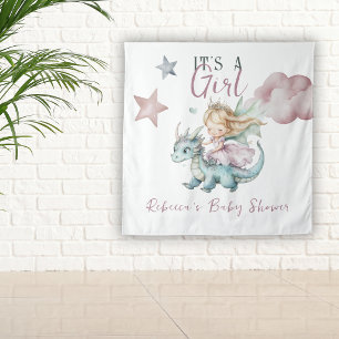 Tenture Rêve de Conte de Fées Dragon Rose Princesse Baby S