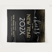 Tenture Réveillon du Nouvel An Fête Acclamations Confettis (Devant (Horizontal))