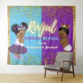 Tenture Révélation élégante de genre royal africain violet (En situation (horizontale))