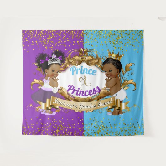 Tenture Révélation élégante de genre royal africain violet (Devant (Horizontal))