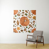 Tenture Rêves d'automne : Aquarelle écureuil paradis (En situation)