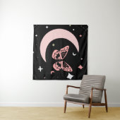 Tenture Rêves lunaires et nuits papillon (En situation (horizontale))