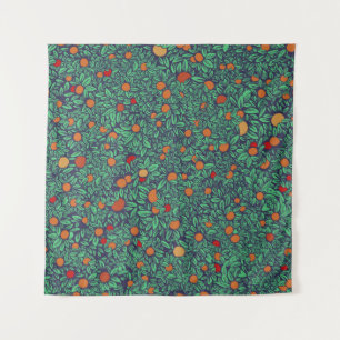 Tenture Rich Orchard : Vintage Tree Motif.