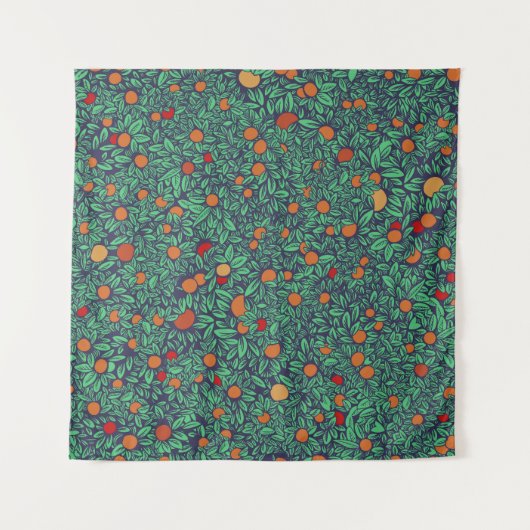 Tenture Rich Orchard : Vintage Tree Motif. (Devant)