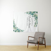 Tenture Rideau de Photobooth pour EVF à l'aquarelle avec e (En situation (horizontale))