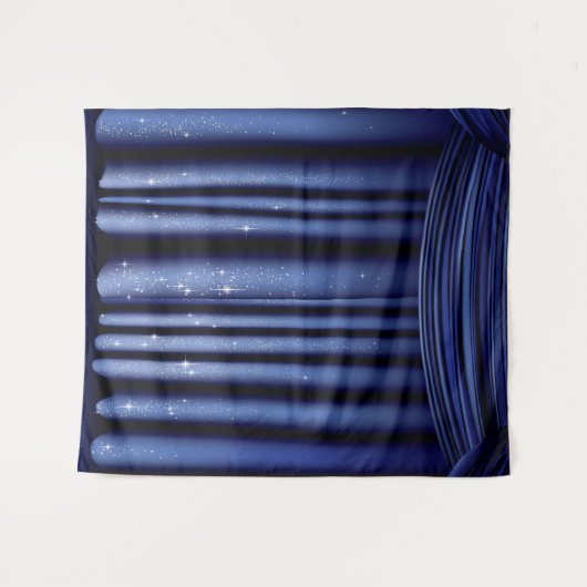 Tenture Rideau du Prince Bleu Royal (Devant (Horizontal))