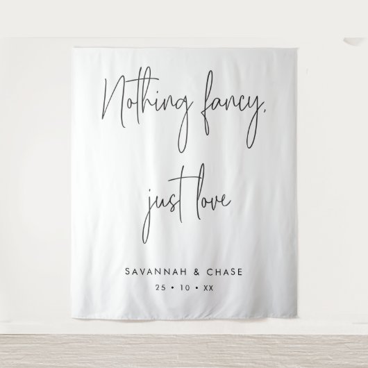 Tenture Rien de fantaisie Juste Amour Ceremony Mariage Con (Devant)