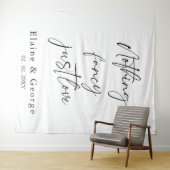 Tenture Rien de fantaisie Juste l'amour Mariage arrière-pl (En situation (horizontale))