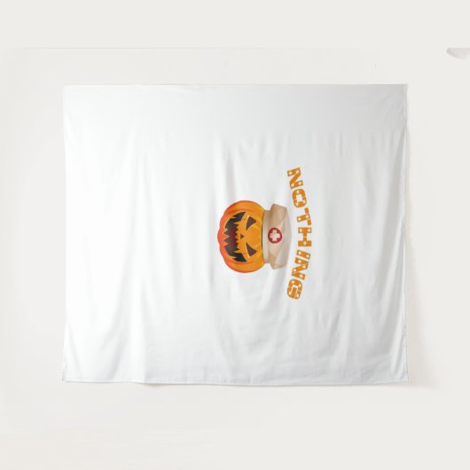 Tenture Rien Ne Peur Une Infirmière, Halloween Éffrayant P (Devant (Horizontal))