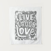 Tenture rire d'amour en direct (Devant)