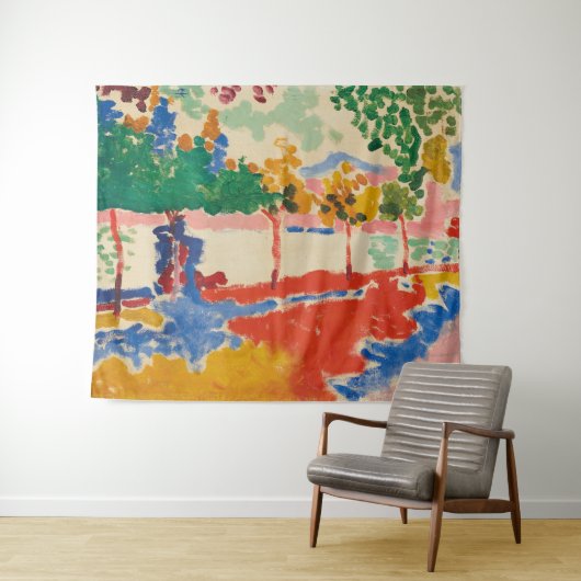 Tenture Rives de la rivière | Andre Derain | (En situation (horizontale))
