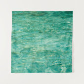 Tenture Rivière laquée marine de l'océan (Devant)