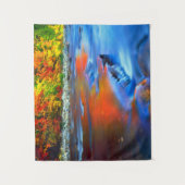 Tenture Rivière Swift reflétant les couleurs de l'automne (Devant)