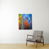 Tenture Rivière Swift reflétant les couleurs de l'automne (En situation)