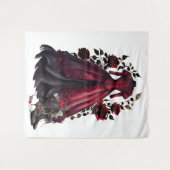 Tenture Robe et talons rouges victoriens | Antique Rose Go (Devant (Horizontal))