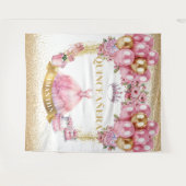 Tenture Robe rose Quinceañera Party Arrière-plan (Devant (Horizontal))