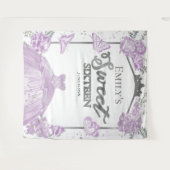 Tenture Robe sweet sixteen arrière papillon Lavande (Devant (Horizontal))