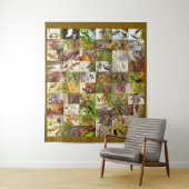Tenture Robert Bruce Horsfall Birds Collage (En situation)
