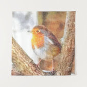 Tenture Robin Artistique Redsein Perché (Devant)