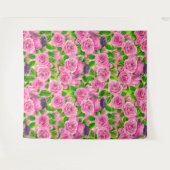 Tenture Robin rose et rose (Devant (Horizontal))