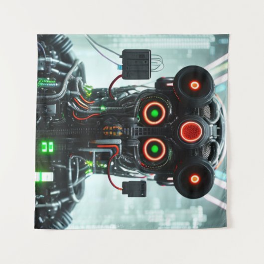 Tenture Robot 5 tapestry (Devant (Horizontal))